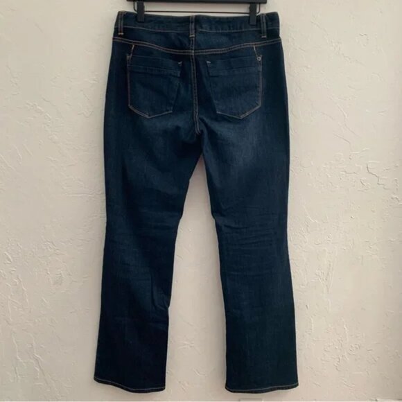 Mossimo Dark Wash Curvy Bootcut Blue Jeans -  Size 8S - Picture 4 of 7